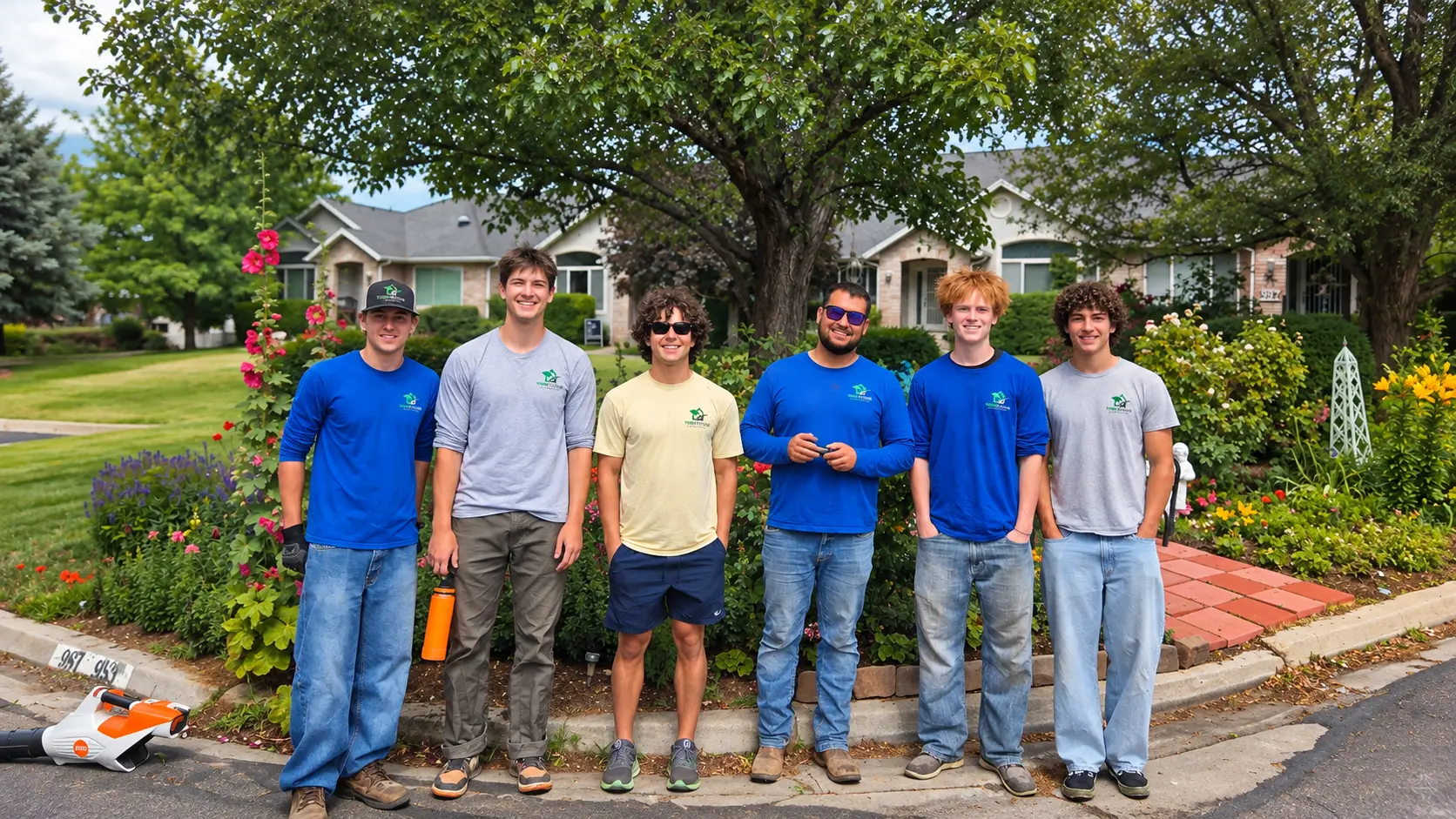 Think Outside Landscaping crew at a maintained Utah HOA property